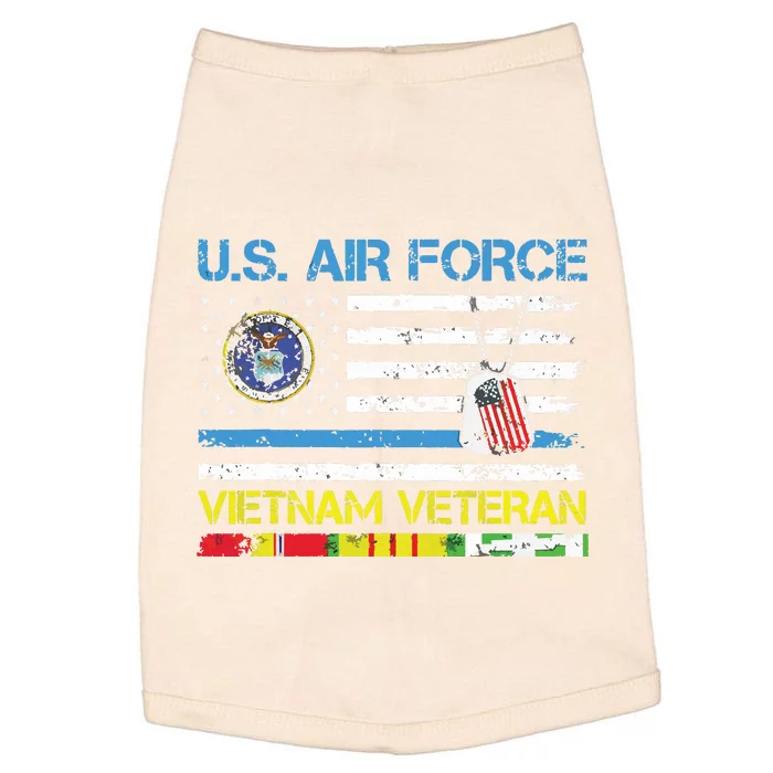 Us Airvietnam Veteran Usaf Veteran Flag Vintage Doggie Tank