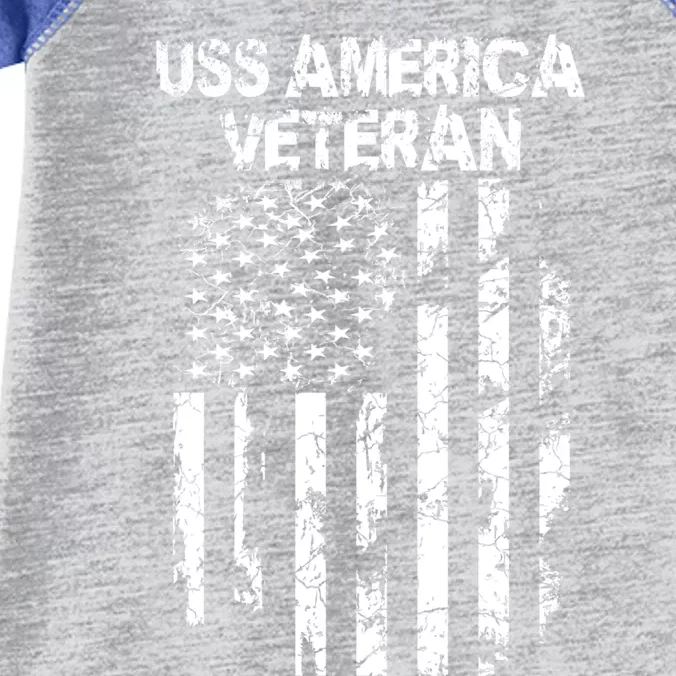 Uss America Veteran Funny Gift Infant Baby Jersey Bodysuit