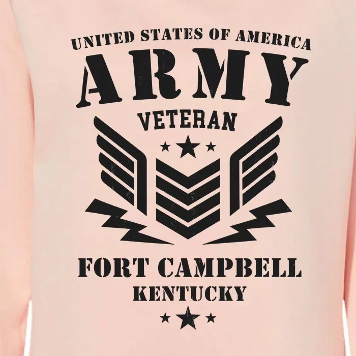 US Army Veteran Fort Campbell Kentucky Womens California Wash Sweatshirt