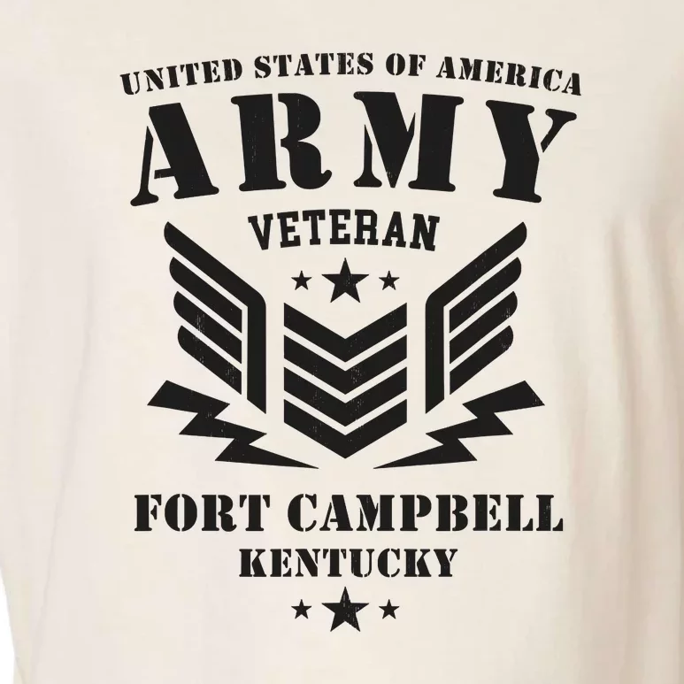 US Army Veteran Fort Campbell Kentucky Garment-Dyed Women's Muscle Tee