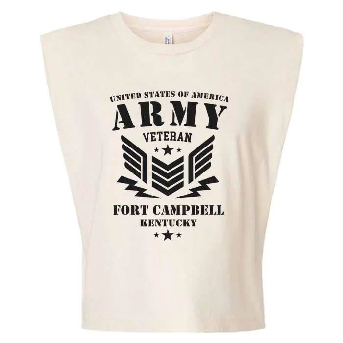 US Army Veteran Fort Campbell Kentucky Garment-Dyed Women's Muscle Tee