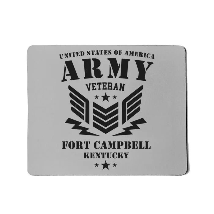 US Army Veteran Fort Campbell Kentucky Mousepad