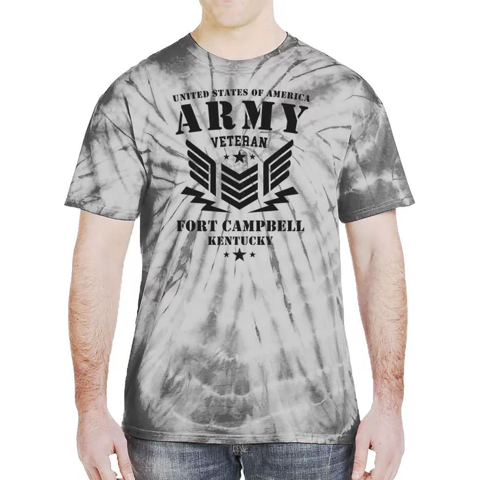 US Army Veteran Fort Campbell Kentucky Tie-Dye T-Shirt