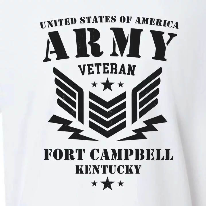 US Army Veteran Fort Campbell Kentucky Sueded Cloud Jersey T-Shirt