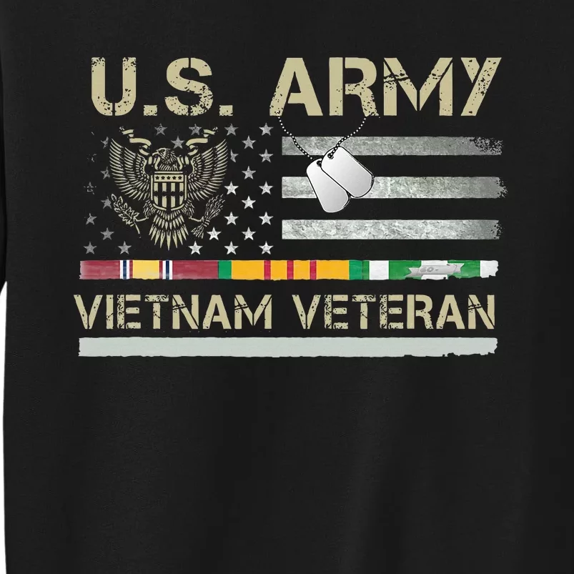 US Army Vietnam Veteran USA Flag Veteran Vietnam Army Sweatshirt