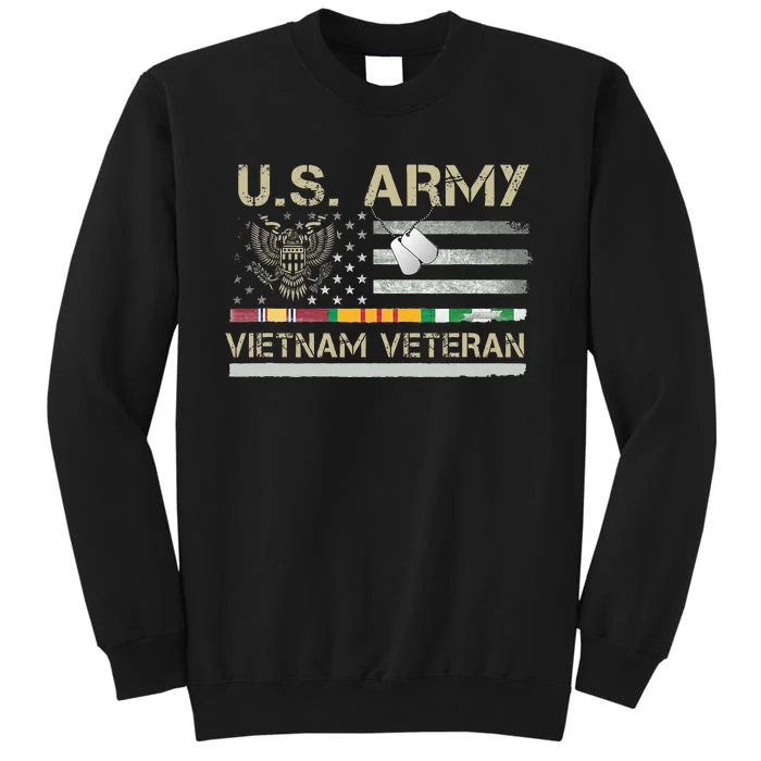 US Army Vietnam Veteran USA Flag Veteran Vietnam Army Sweatshirt