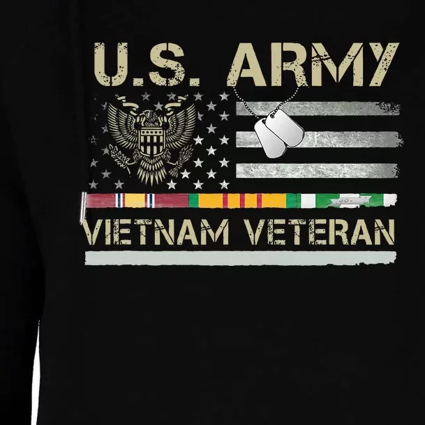 US Army Vietnam Veteran USA Flag Veteran Vietnam Army Womens Funnel Neck Pullover Hood