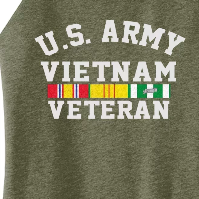 Us Army Vietnam Veteran Veteran's Day Gift Women’s Perfect Tri Rocker Tank