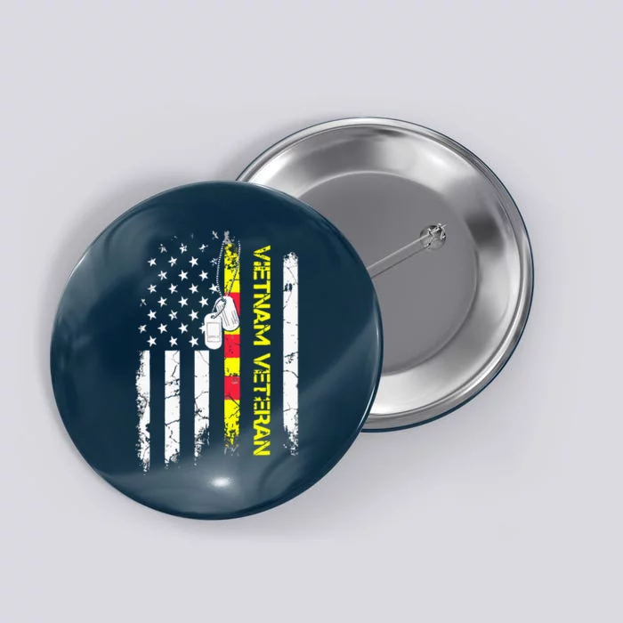 US Army Vietnam Veteran USA Flag Shirt, Veteran Vietnam Army Button