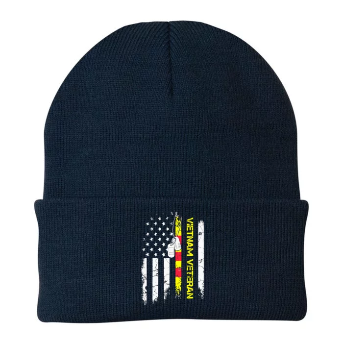 US Army Vietnam Veteran USA Flag Shirt, Veteran Vietnam Army Knit Cap Winter Beanie