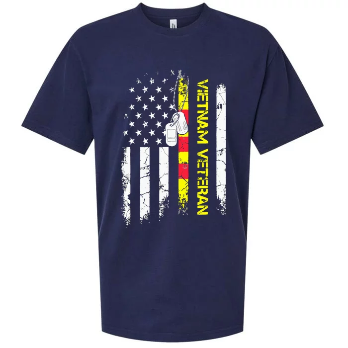 US Army Vietnam Veteran USA Flag Shirt, Veteran Vietnam Army Sueded Cloud Jersey T-Shirt