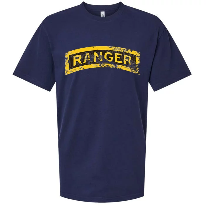 US Army Vintage Ranger Tab Sueded Cloud Jersey T-Shirt