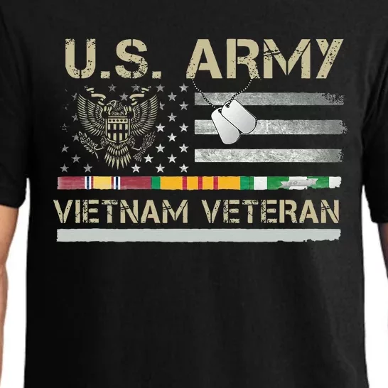 US Army Vietnam Veteran USA Flag  Veteran Vietnam Army Pajama Set