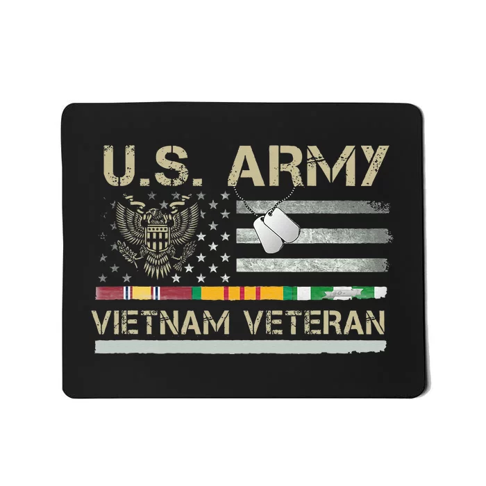 US Army Vietnam Veteran USA Flag  Veteran Vietnam Army Mousepad