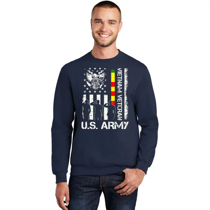 US Army Vietnam Veteran USA Flag | Veteran Vietnam Army Sweatshirt