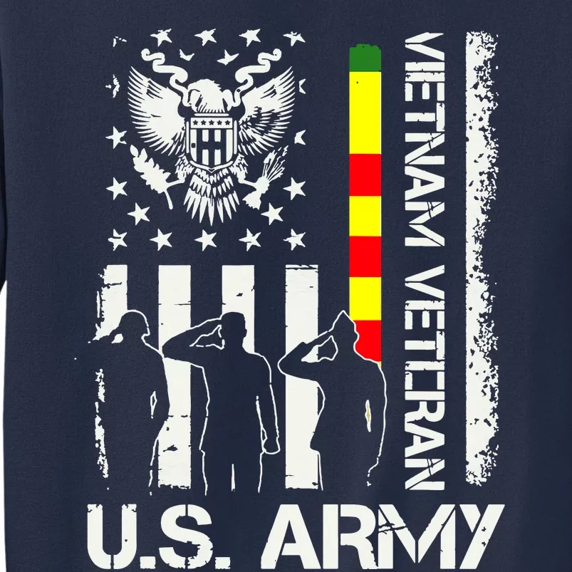 US Army Vietnam Veteran USA Flag | Veteran Vietnam Army Sweatshirt