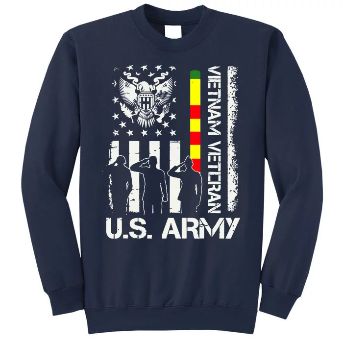 US Army Vietnam Veteran USA Flag | Veteran Vietnam Army Sweatshirt