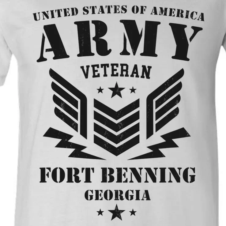 US Army Veteran Fort Benning Georgia V-Neck T-Shirt