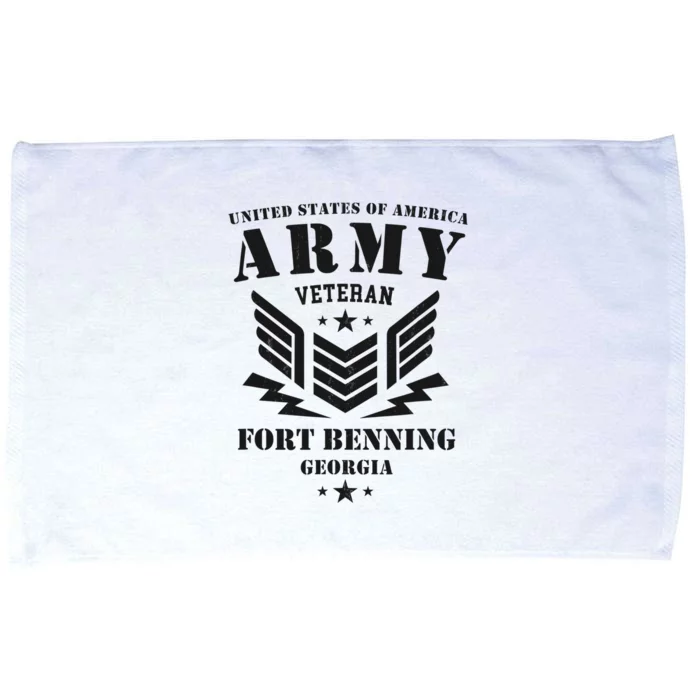 US Army Veteran Fort Benning Georgia Microfiber Hand Towel