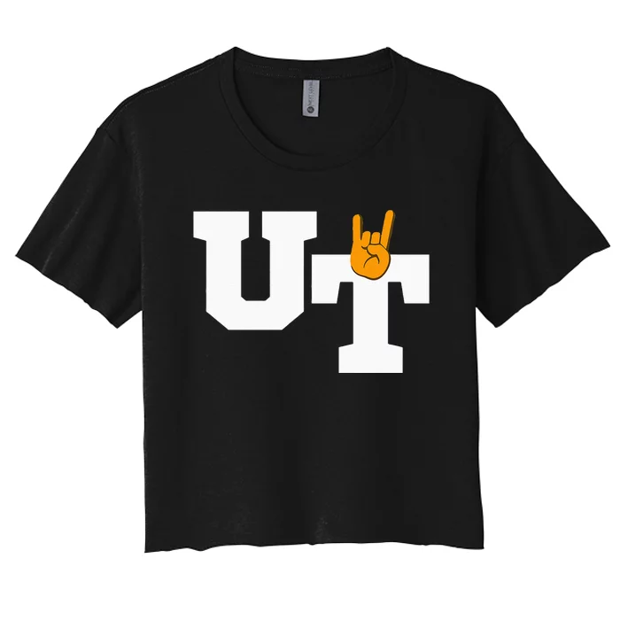 UT Austin Workout Gear Women's Crop Top Tee