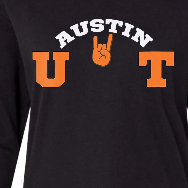 UT Austin Workout Womens Cotton Relaxed Long Sleeve T-Shirt