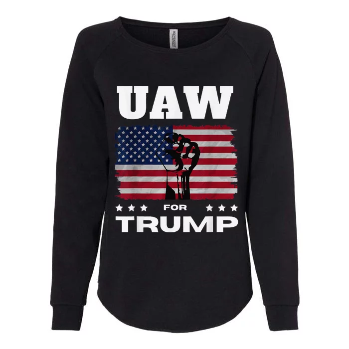 United Auto Workers For Donald Trump Uaw 2024 Election Womens California Wash Sweatshirt