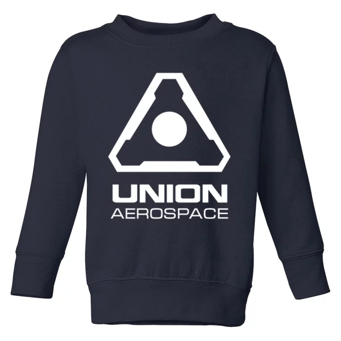 Union Aerospace White Corner Print Toddler Sweatshirt