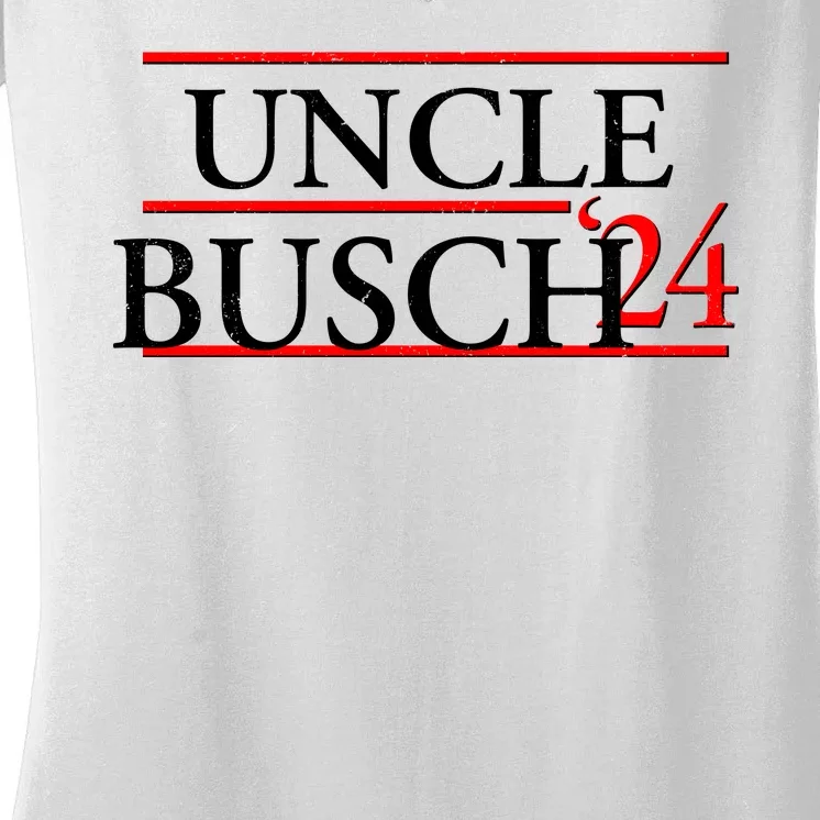 Uncle Busch 2024 Election Logo Women's V-Neck T-Shirt