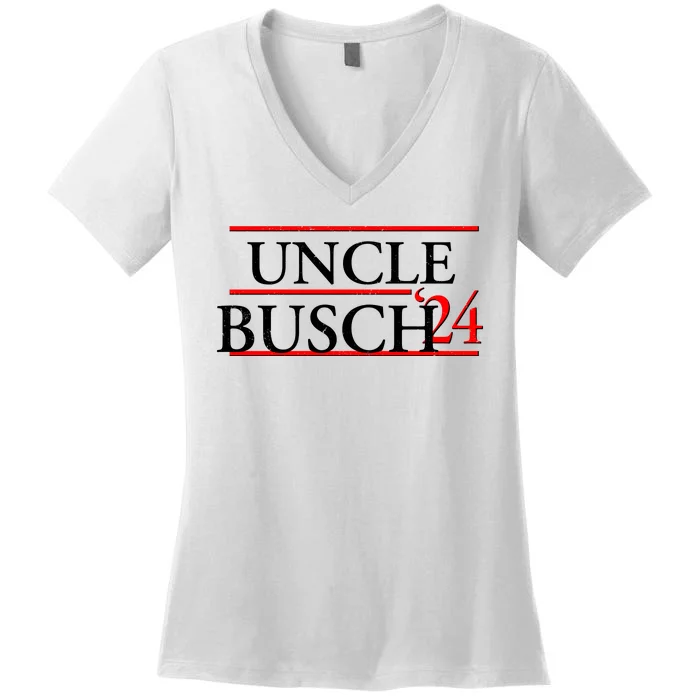 Uncle Busch 2024 Election Logo Women's V-Neck T-Shirt