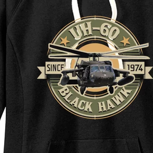 Uh60 Blackhawk Assault Helicopter Pilot Aviation Gift Women's Fleece Hoodie