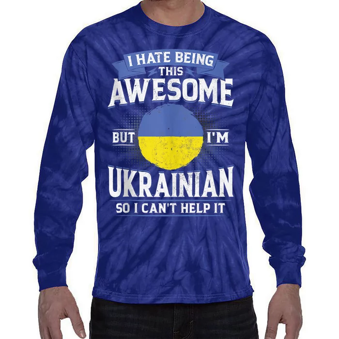 Ukraine Being Awesome Ukrainians Men & Women G Tie-Dye Long Sleeve Shirt