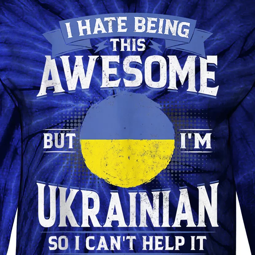 Ukraine Being Awesome Ukrainians Men & Women G Tie-Dye Long Sleeve Shirt