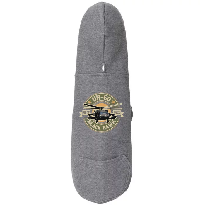 UH60 Blackhawk Assault Helicopter Pilot Aviation Doggie 3-End Fleece Hoodie