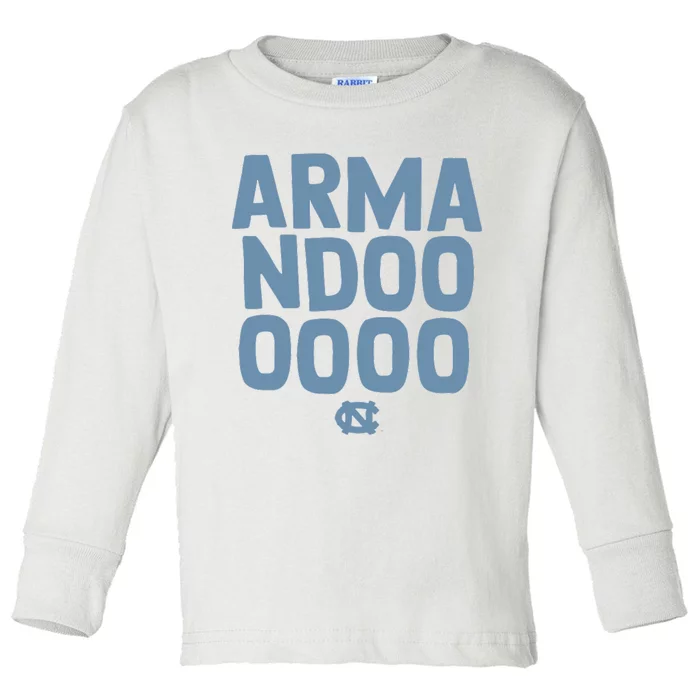 Unc Basketball Armandoooooo Bacot Toddler Long Sleeve Shirt