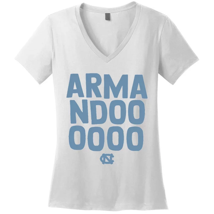 Unc Basketball Armandoooooo Bacot Women's V-Neck T-Shirt