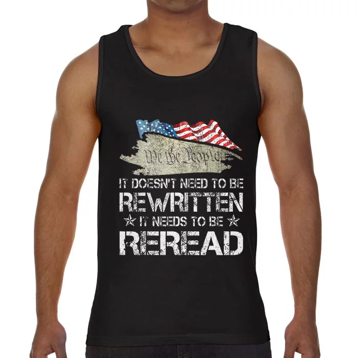 USA Beer American Flag Drinking 4th Of July Men Women Comfort Colors® Tank Top