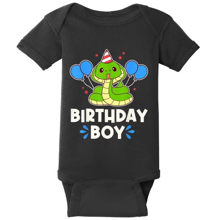 Ute Birthday Boy Cobra Graphic Baby Bodysuit