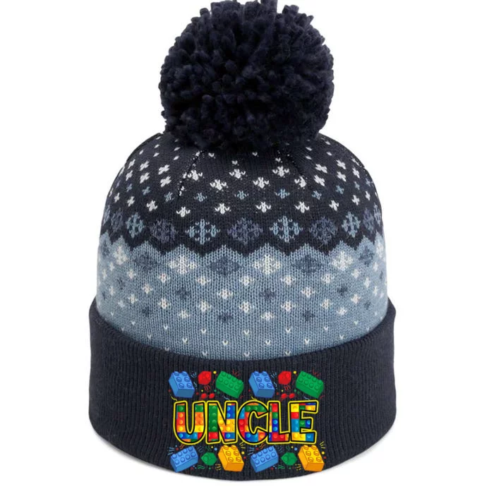 Uncle Brick Builder Funny Uncles Blocks Master Builder The Baniff Cuffed Pom Beanie