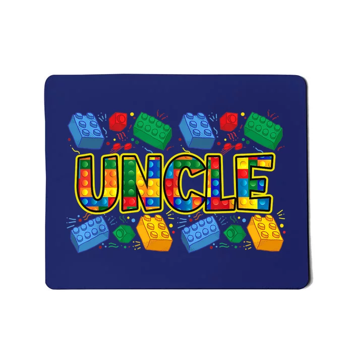 Uncle Brick Builder Funny Uncles Blocks Master Builder Mousepad