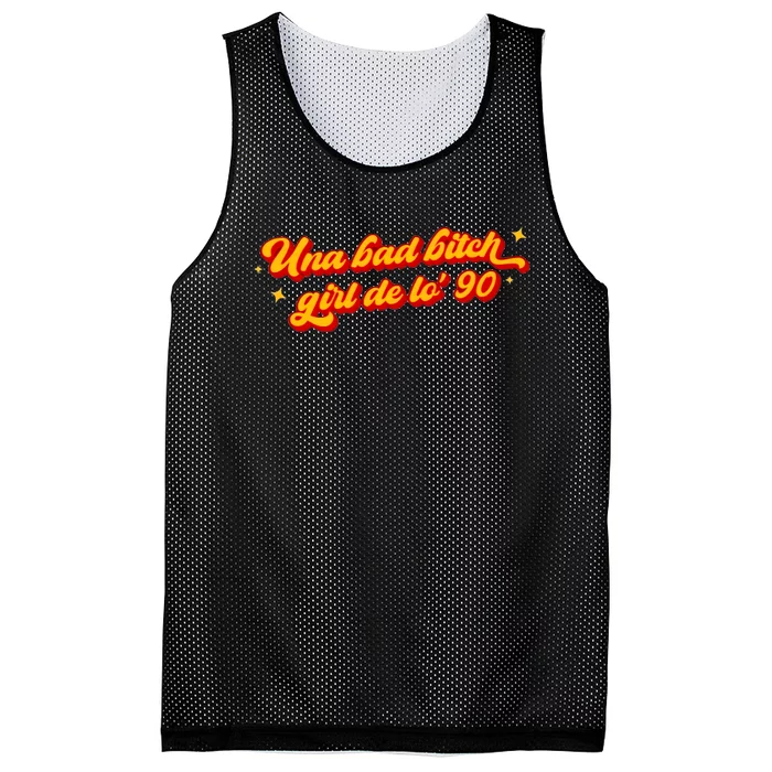 Una Bad Bitch Girl De Lo 90 Retro Vintage Trending Mesh Reversible Basketball Jersey Tank