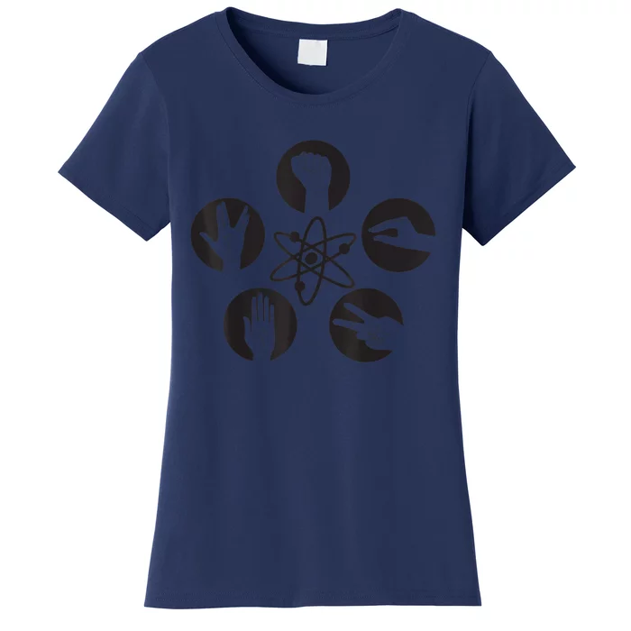 US Big Bang Theory +Logo Rock Lizard Spock 01 Women's T-Shirt