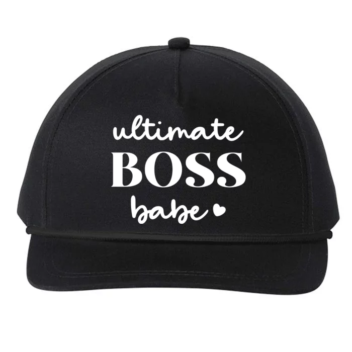 Ultimate Boss Babe Cute Gift Snapback Five-Panel Rope Hat