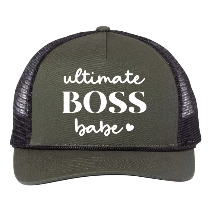 Ultimate Boss Babe Cute Gift Retro Rope Trucker Hat Cap