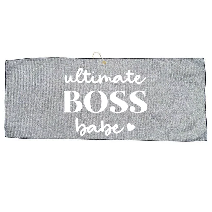 Ultimate Boss Babe Cute Gift Large Microfiber Waffle Golf Towel