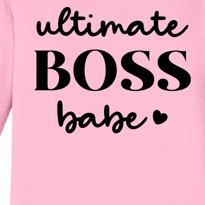 Ultimate Boss Babe Cute Gift Baby Long Sleeve Bodysuit