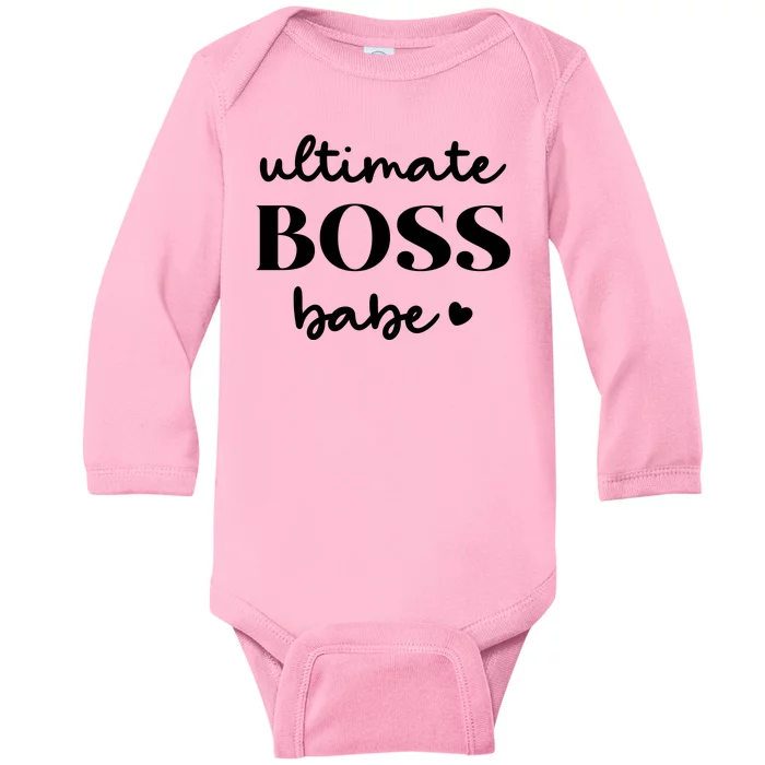 Ultimate Boss Babe Cute Gift Baby Long Sleeve Bodysuit