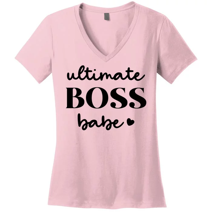 Ultimate Boss Babe Cute Gift Women's V-Neck T-Shirt