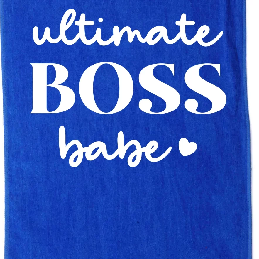 Ultimate Boss Babe Cute Gift Platinum Collection Golf Towel