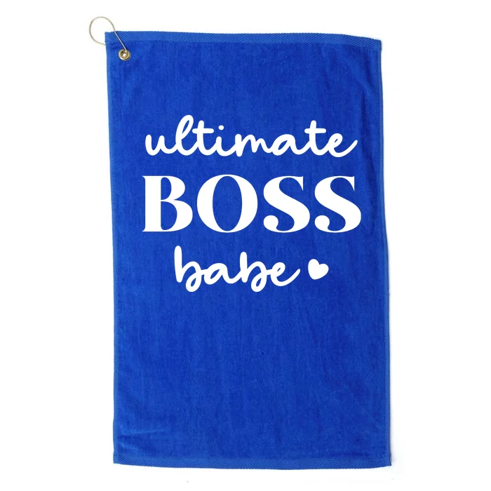 Ultimate Boss Babe Cute Gift Platinum Collection Golf Towel