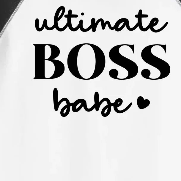 Ultimate Boss Babe Cute Gift Toddler Fine Jersey T-Shirt